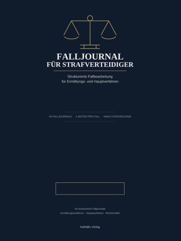 Buchcover: Falljournal für Strafverteidiger