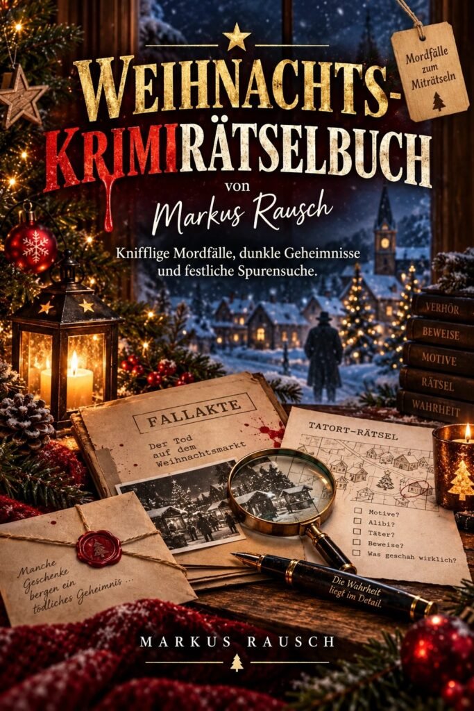 Buchcover: Weihnachts-Krimirätselbuch von Markus Rausch